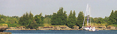 Main Duck Island east side anchorage