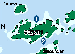 Shugar Island anchorage areas