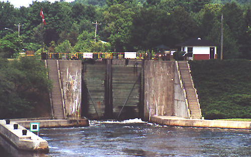 Lock #3  downstream gates