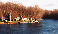Cottage directly south of Bensford Bridge on east shore