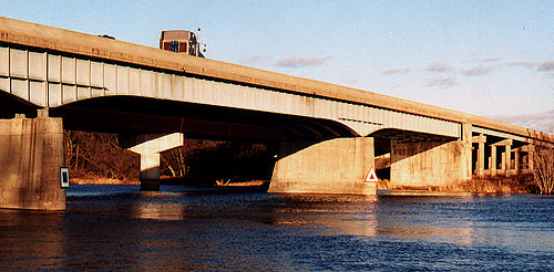 Highway 7 bridge approaching Peterborough