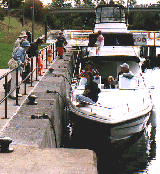 Boat watching is a very common pastime  at Lock 19