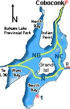 Map of Balsam Lake
