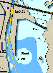 C 291 shoal above lock 31
